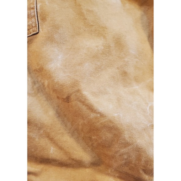 Carhartt Work Pants Mens 40x30 (38×29 act meas) Tan Double Knee Fit Flannel Line - Picture 9 of 9